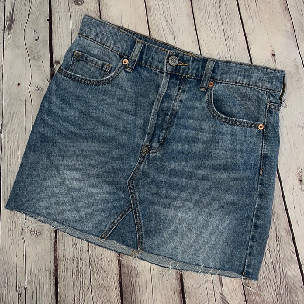 Aeropostale High Rise Demin Skirt